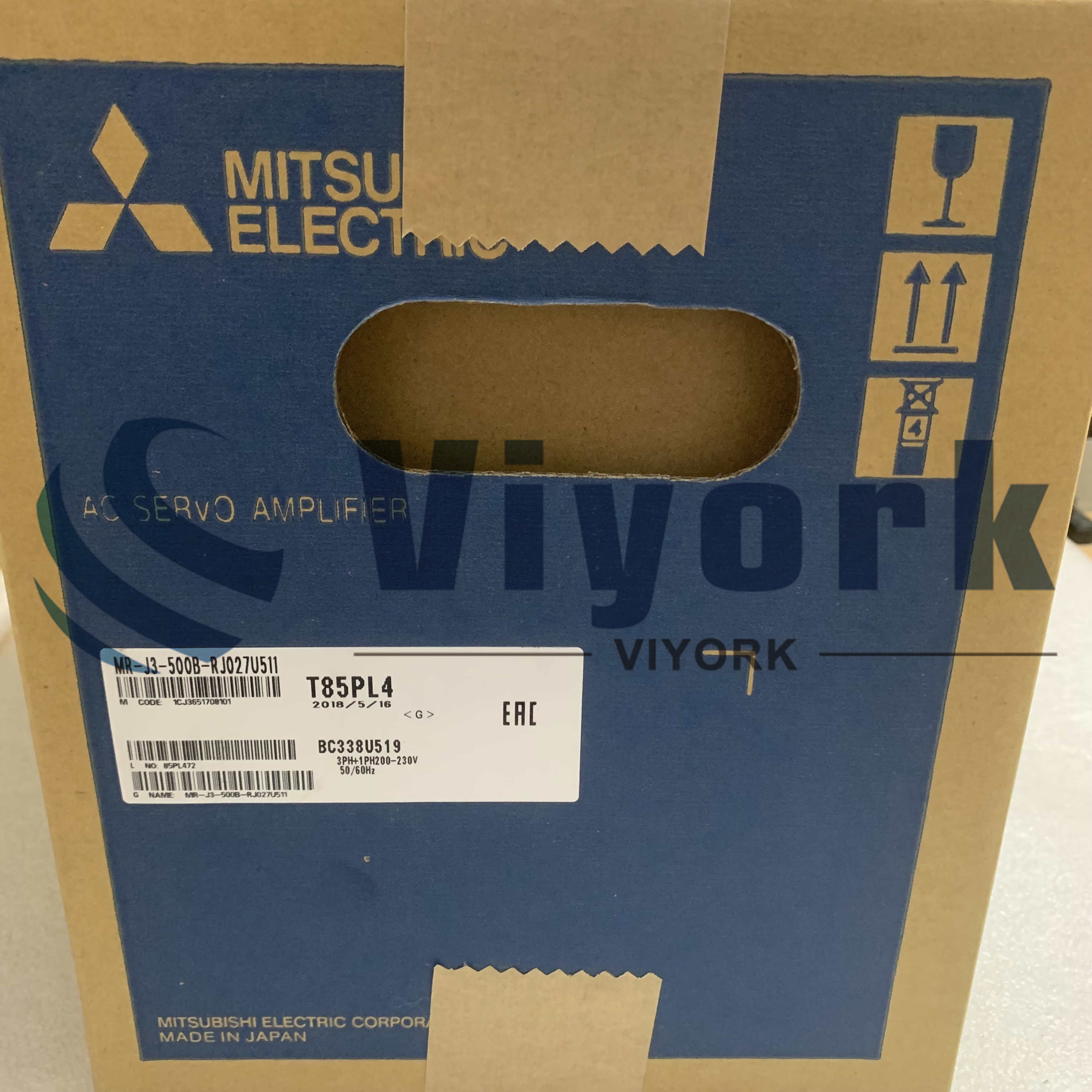 Mitsubishi MR-J3-500B-RJ027U511 SERVO AMPLIFIER 5KW 21.7A 200-230V NEW