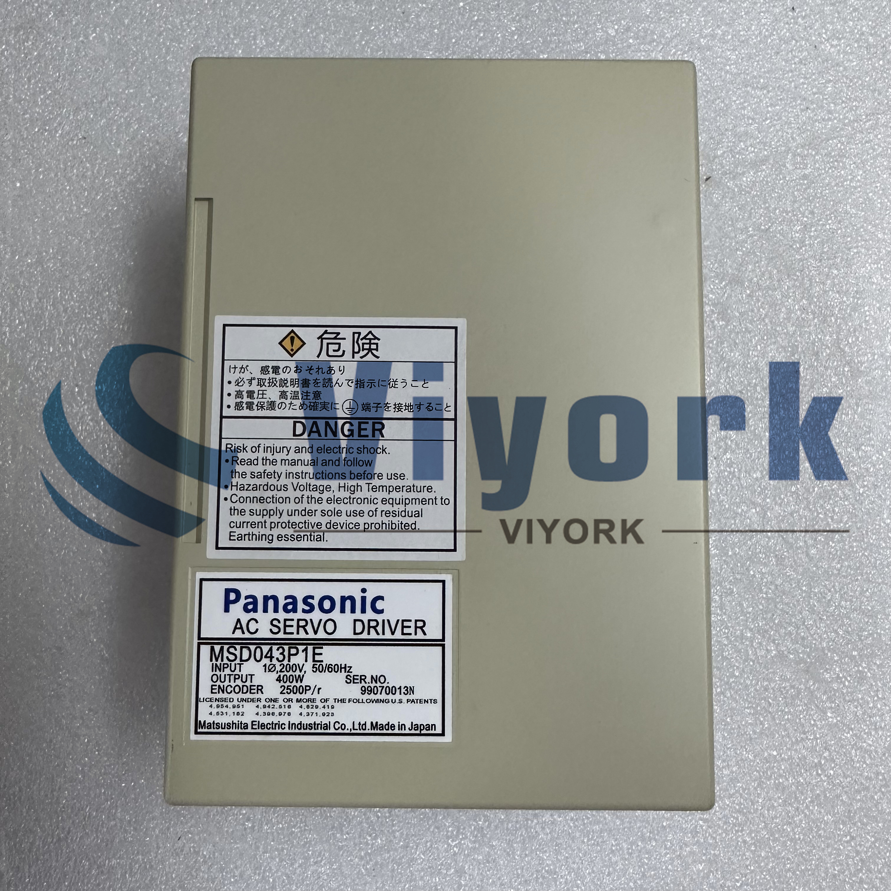 Panasonic MSD043P1E SERVO DRIVER 400W NEW