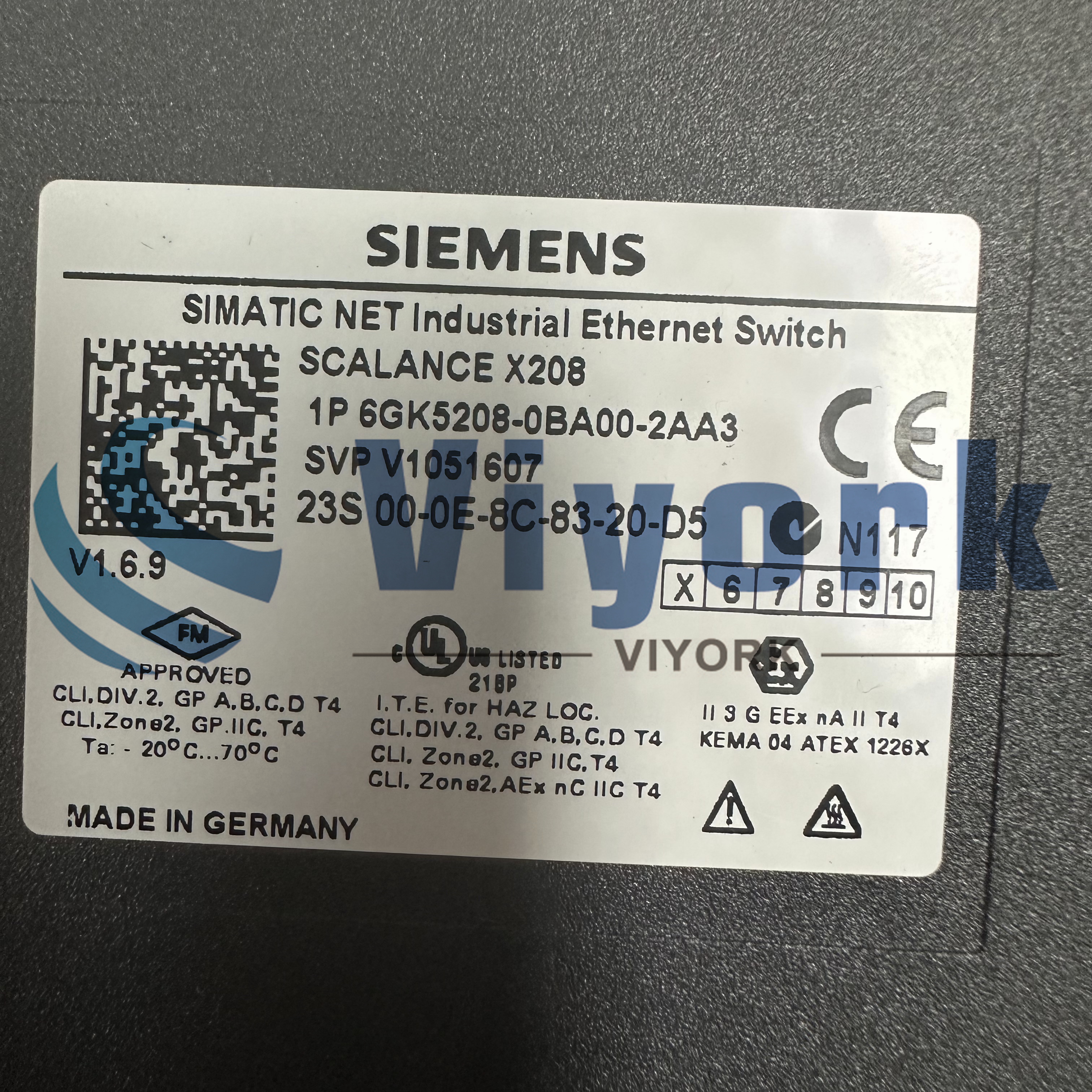 Siemens 6GK5208-0BA00-2AA3 MODULE NEW