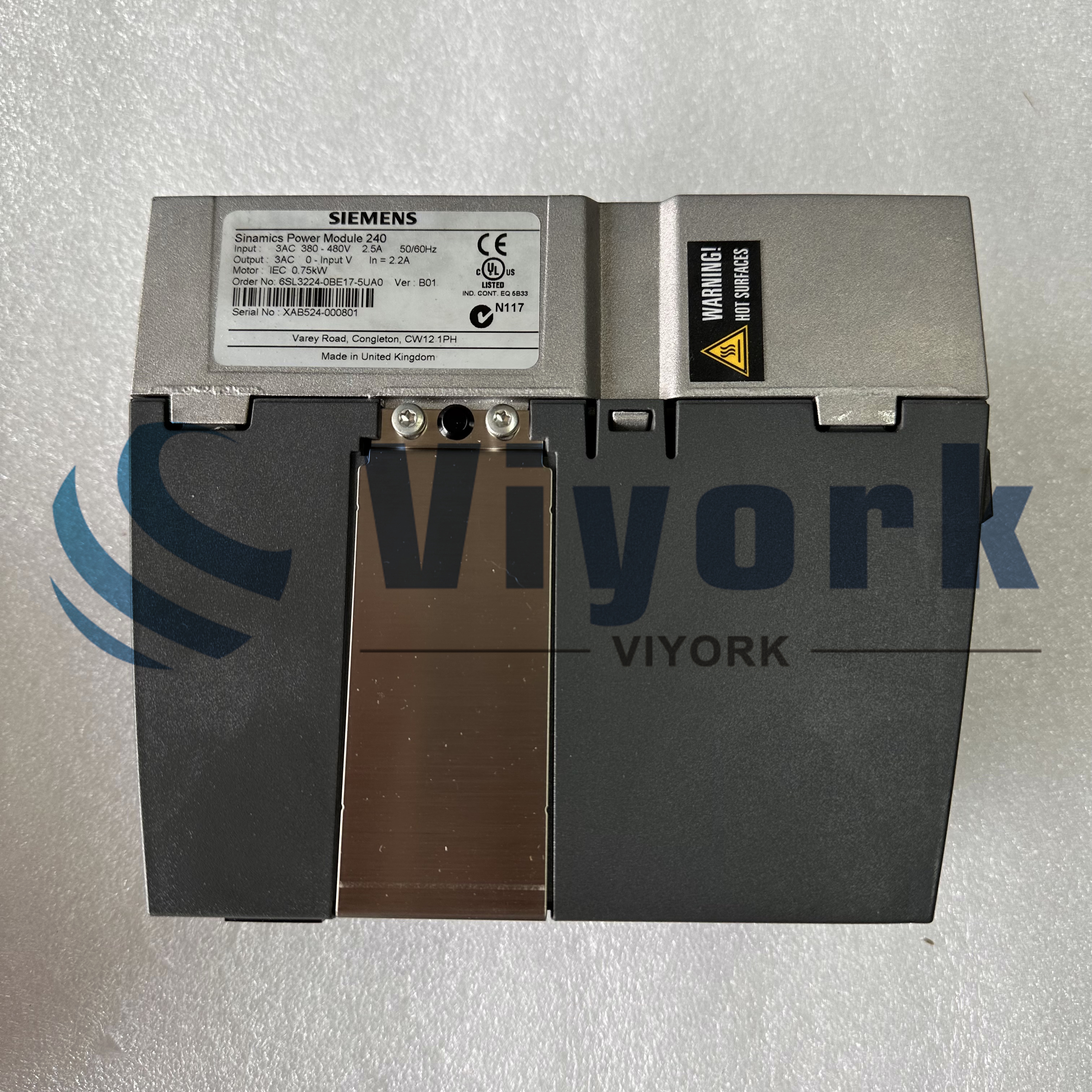 Siemens 6SL3224-0BE17-5UA0 MODULE NEW