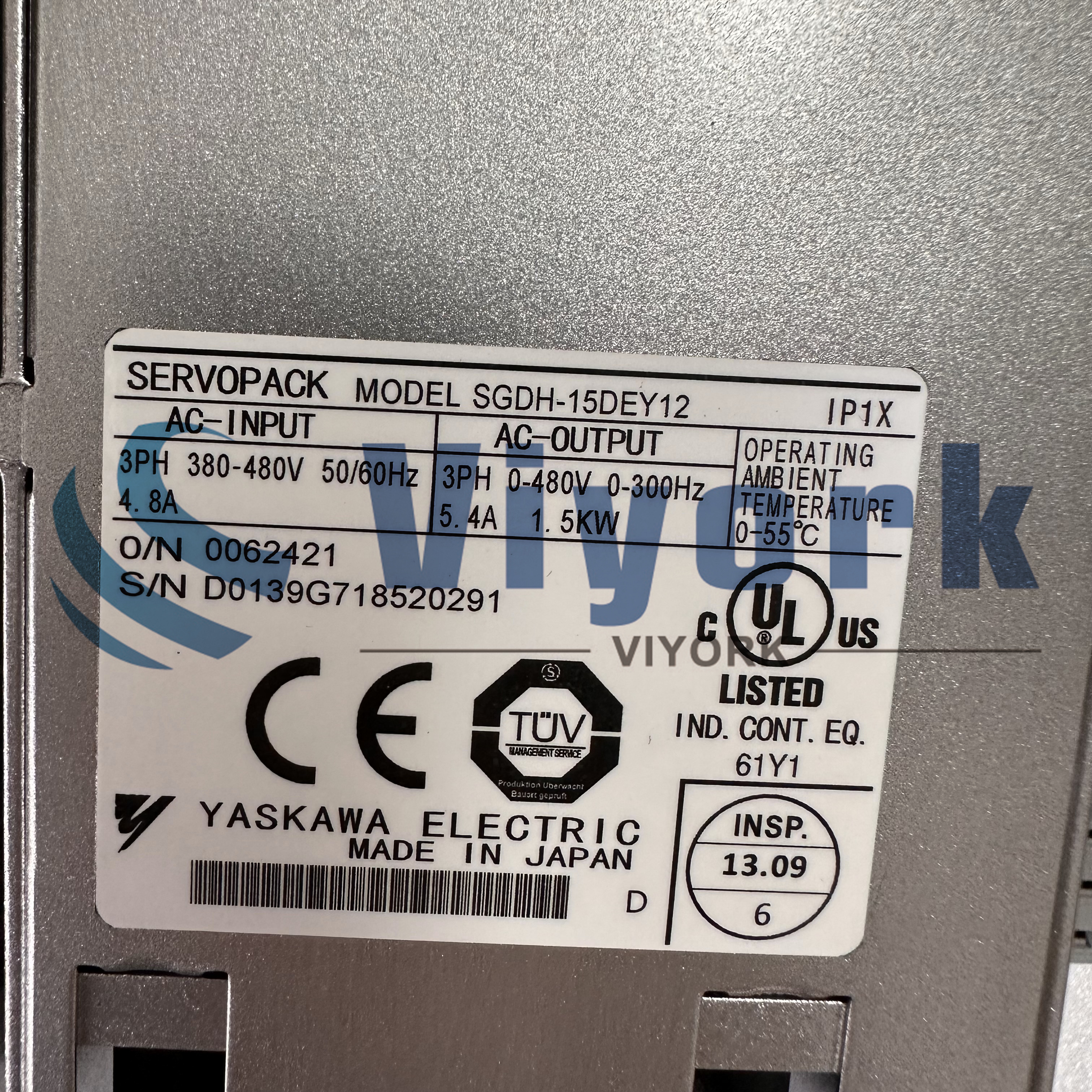 Yaskawa SGDH-15DEY12 AC SERVO DRIVE NEW