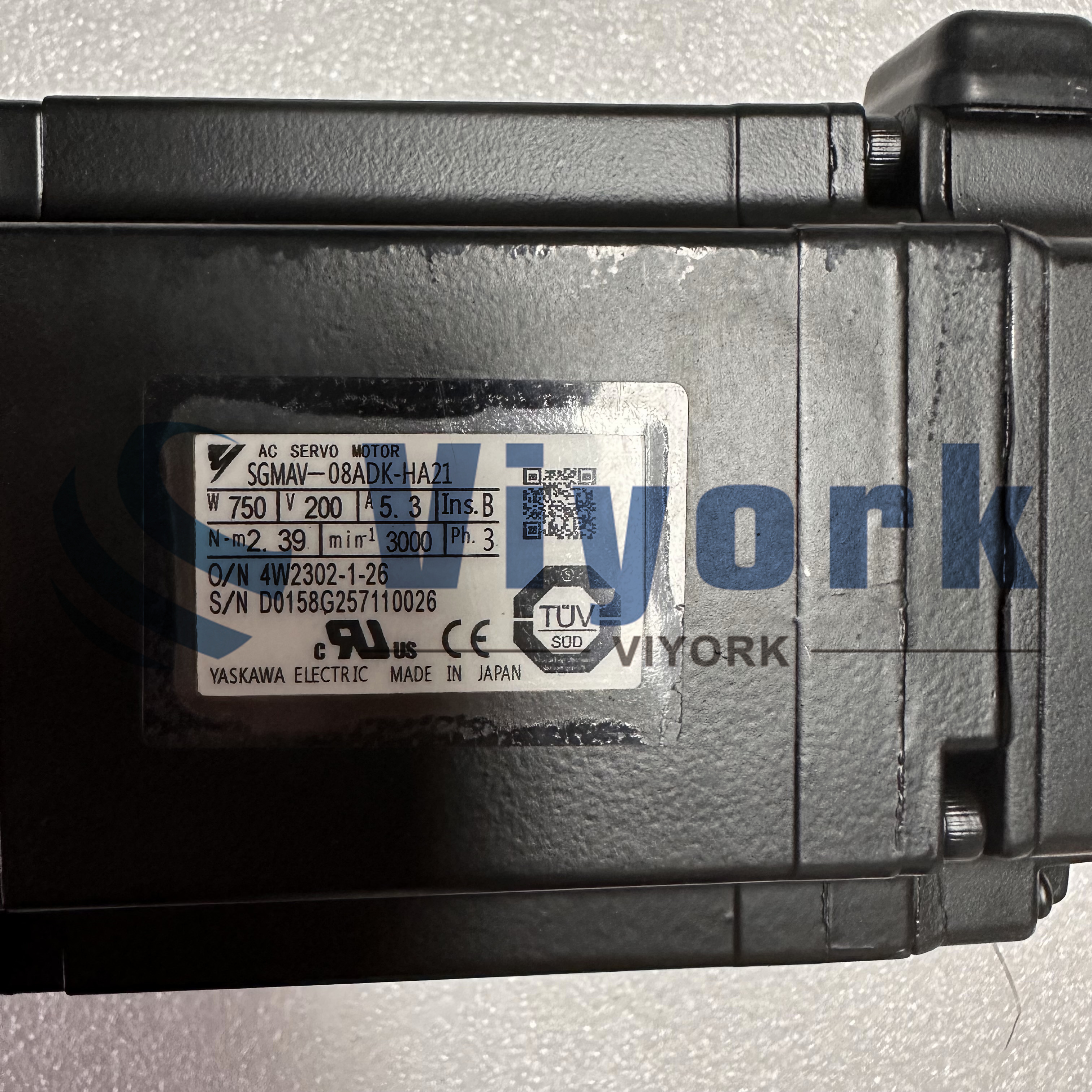 Yaskawa SGMAV-08ADK-HA21 AC SERVO MOTOR NEW