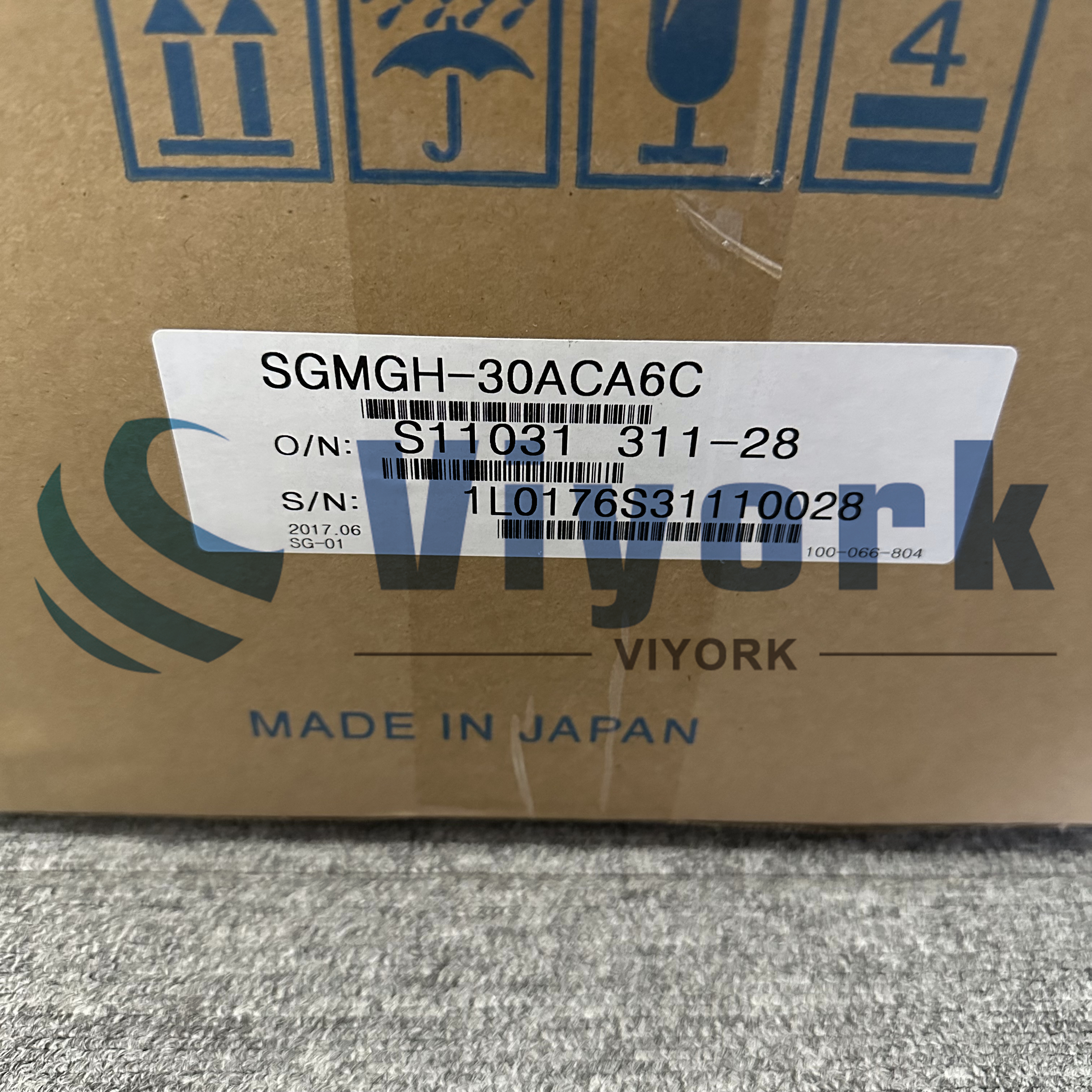 Yaskawa SGMGH-30ACA6C AC SERVO MOTOR NEW