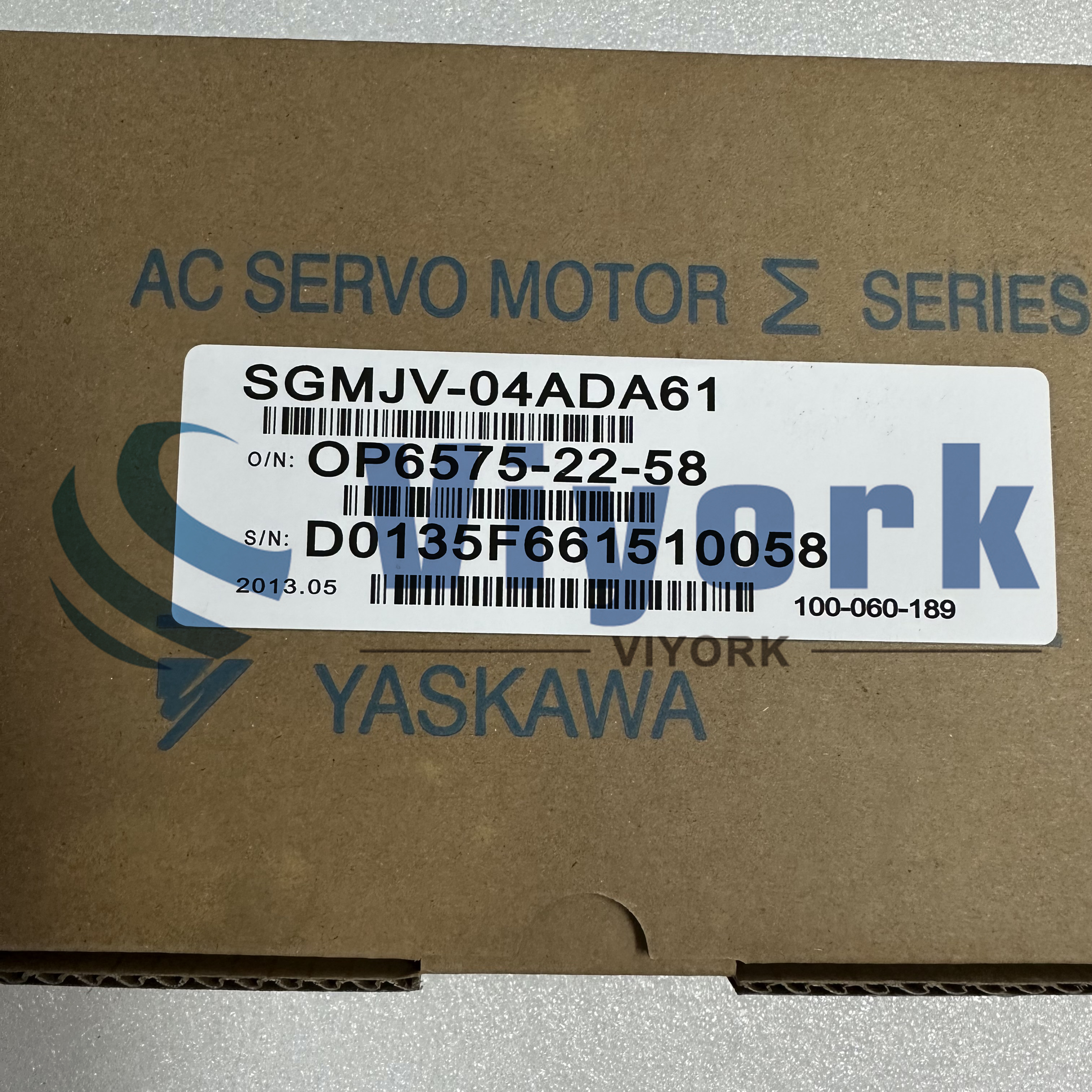 Yaskawa SGMJV-04ADA61 AC SERVO MOTOR NEW
