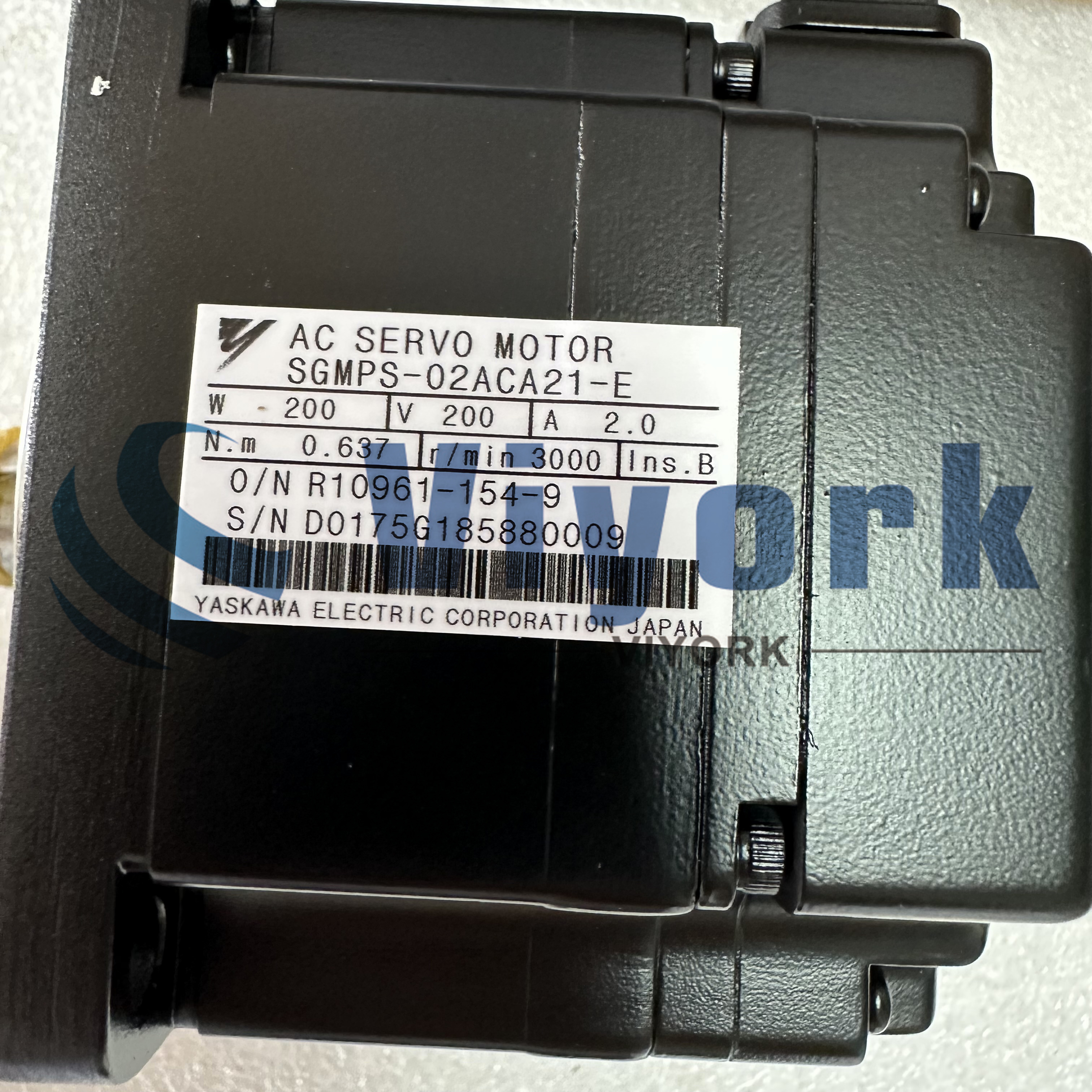 Yaskawa SGMPS-02ACA21-E AC SERVO MOTOR 200W 200V NEW