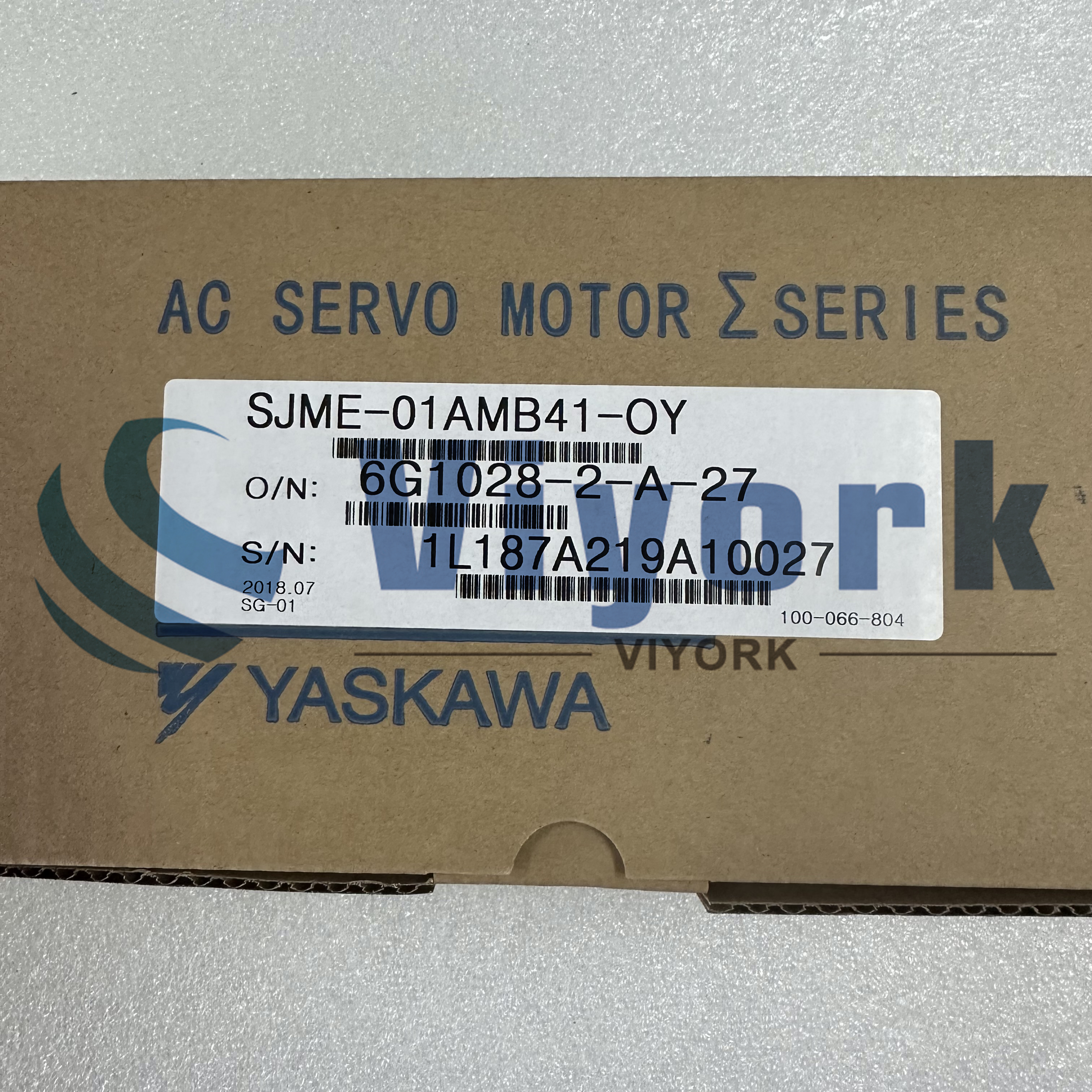 Yaskawa SJME-01AMB41-OY AC SERVO DRIVE 100W 3000RPM 0.318NM NON-BRAKED IP67 NEW