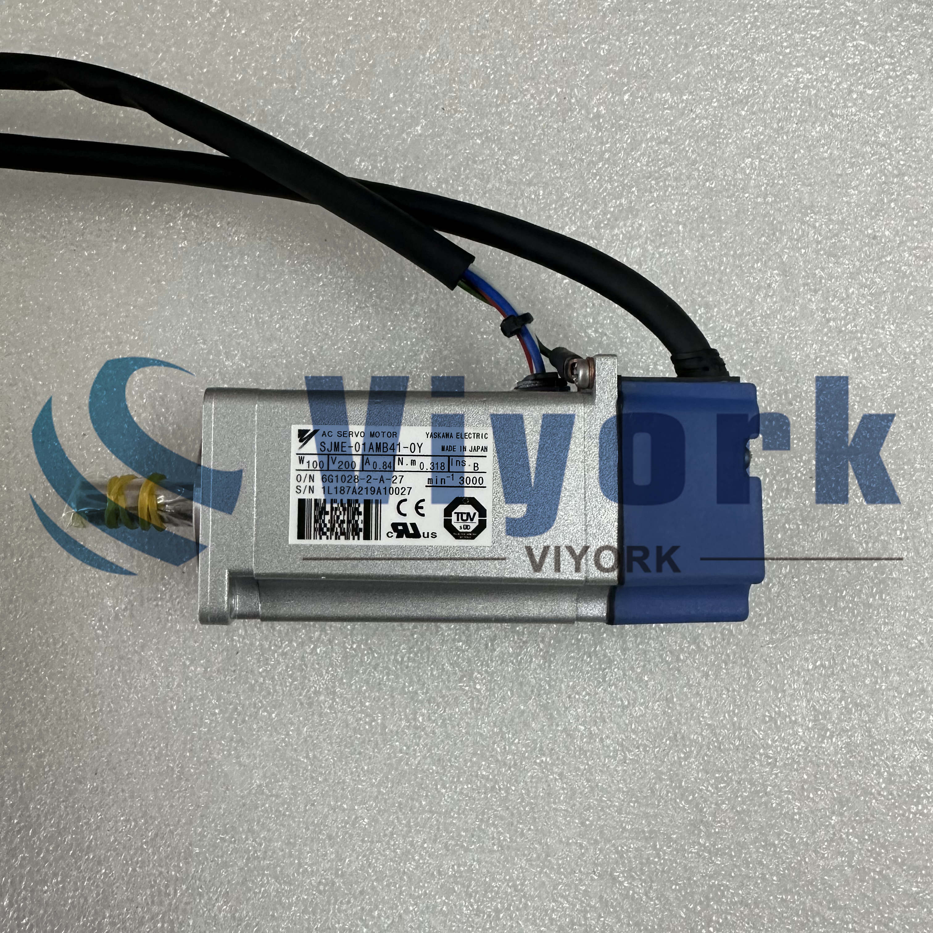 Yaskawa SJME-01AMB41-OY AC SERVO DRIVE 100W 3000RPM 0.318NM NON-BRAKED IP67 NEW