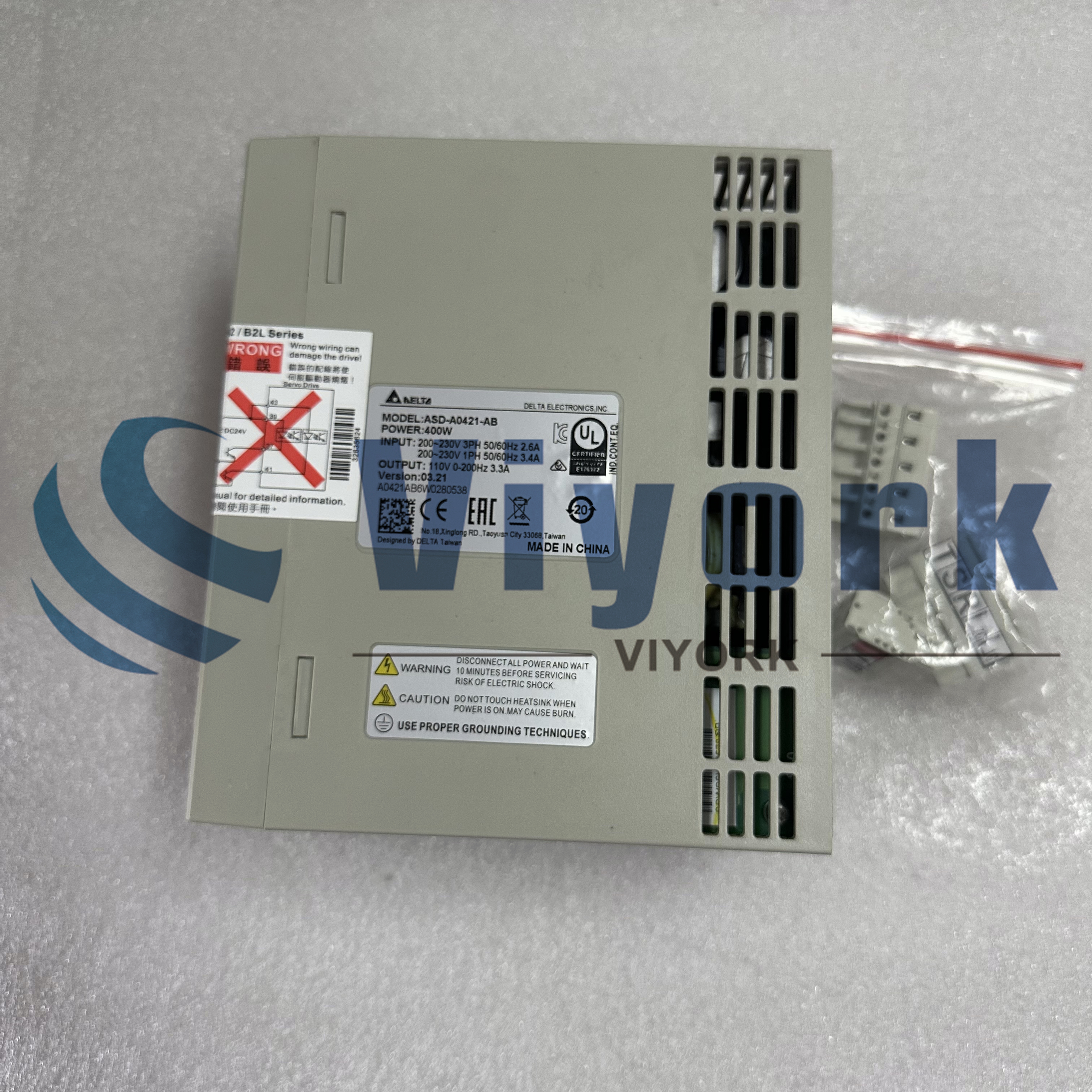 DELTA ASD-A0421-AB SERVO DRIVE NEW