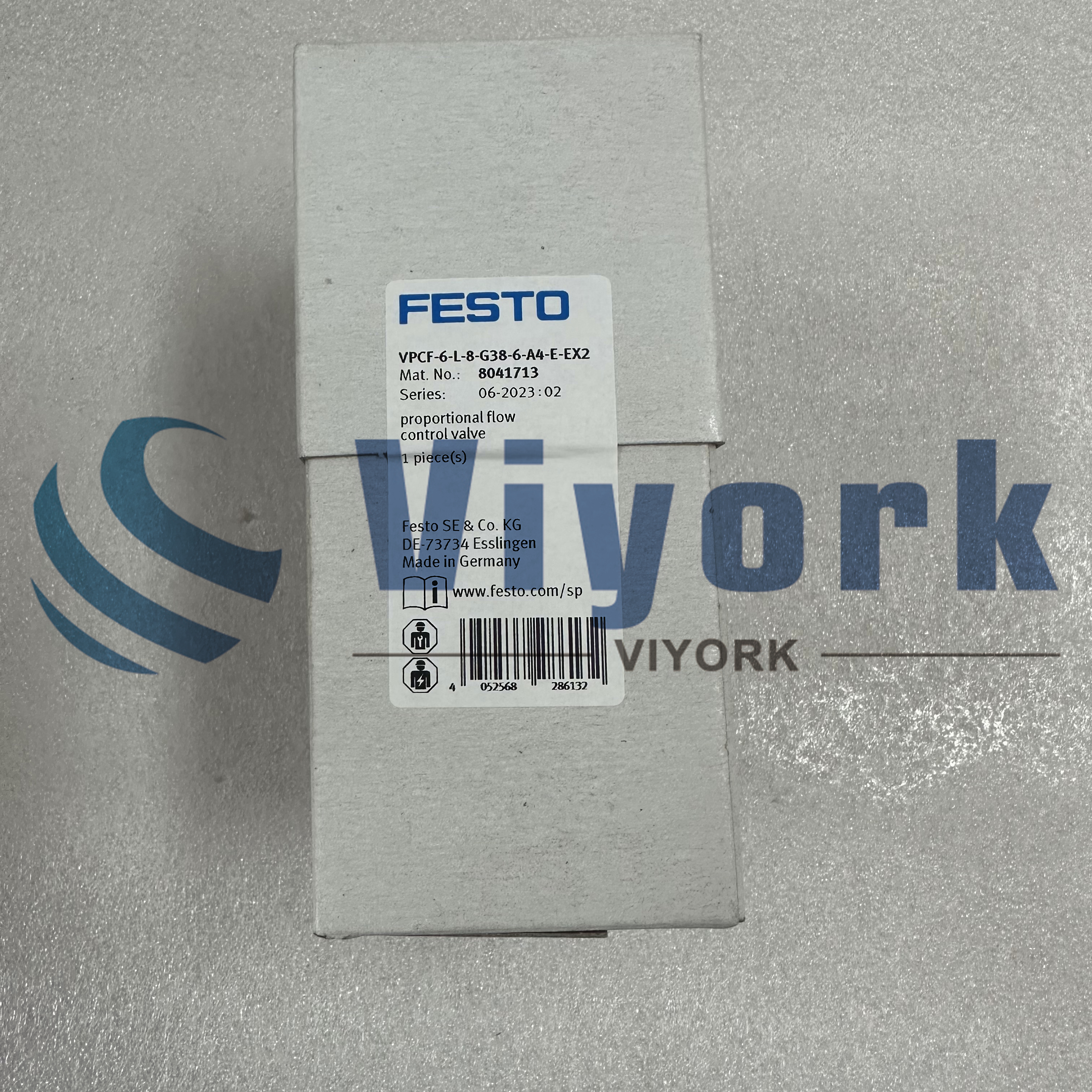 FESTO VPCF-6-L-8-G38-6-A4-E-EX2 NEW