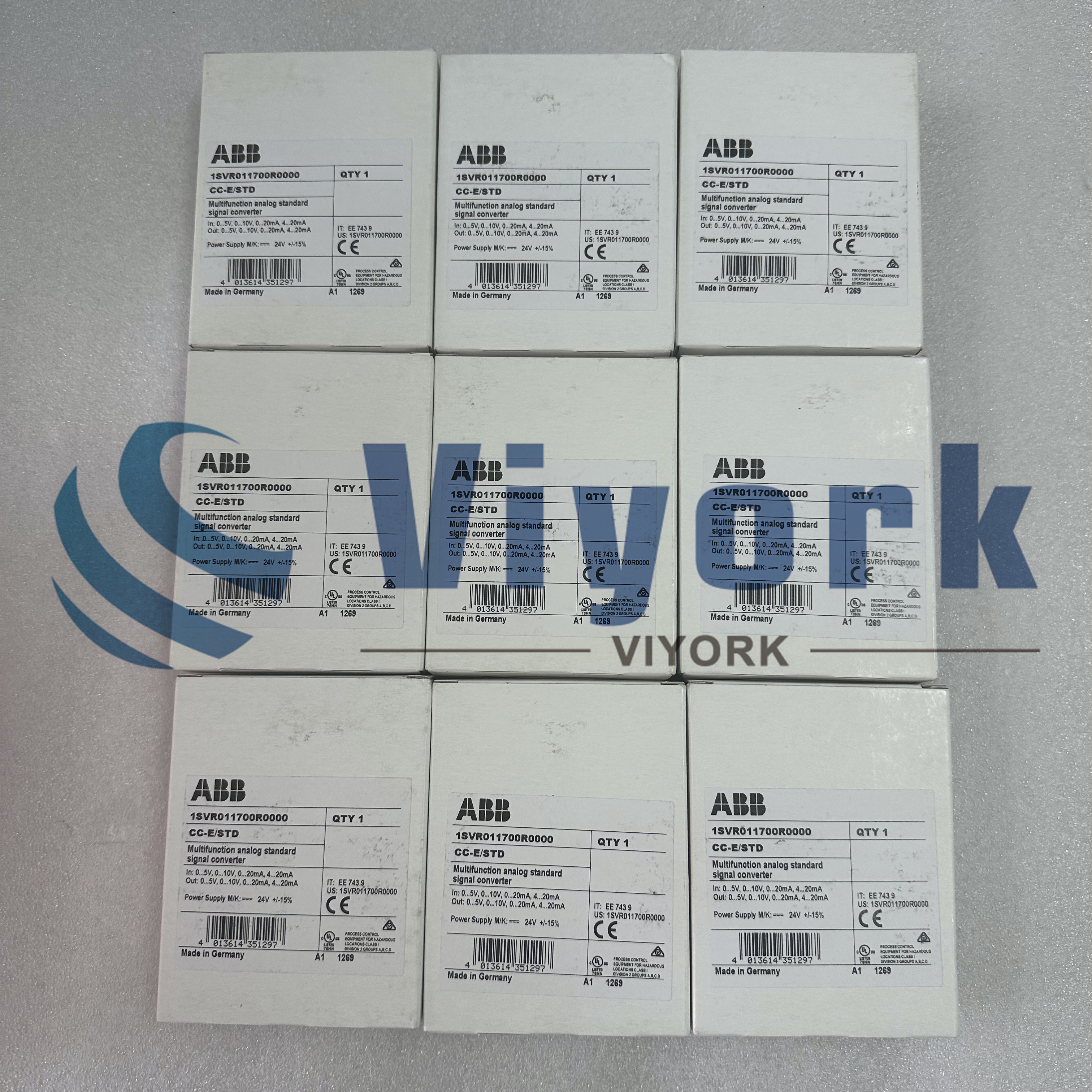 ABB 1SVR011700R0000 CC-E-STD Multifunction Analog Standard Signal Converter NEW