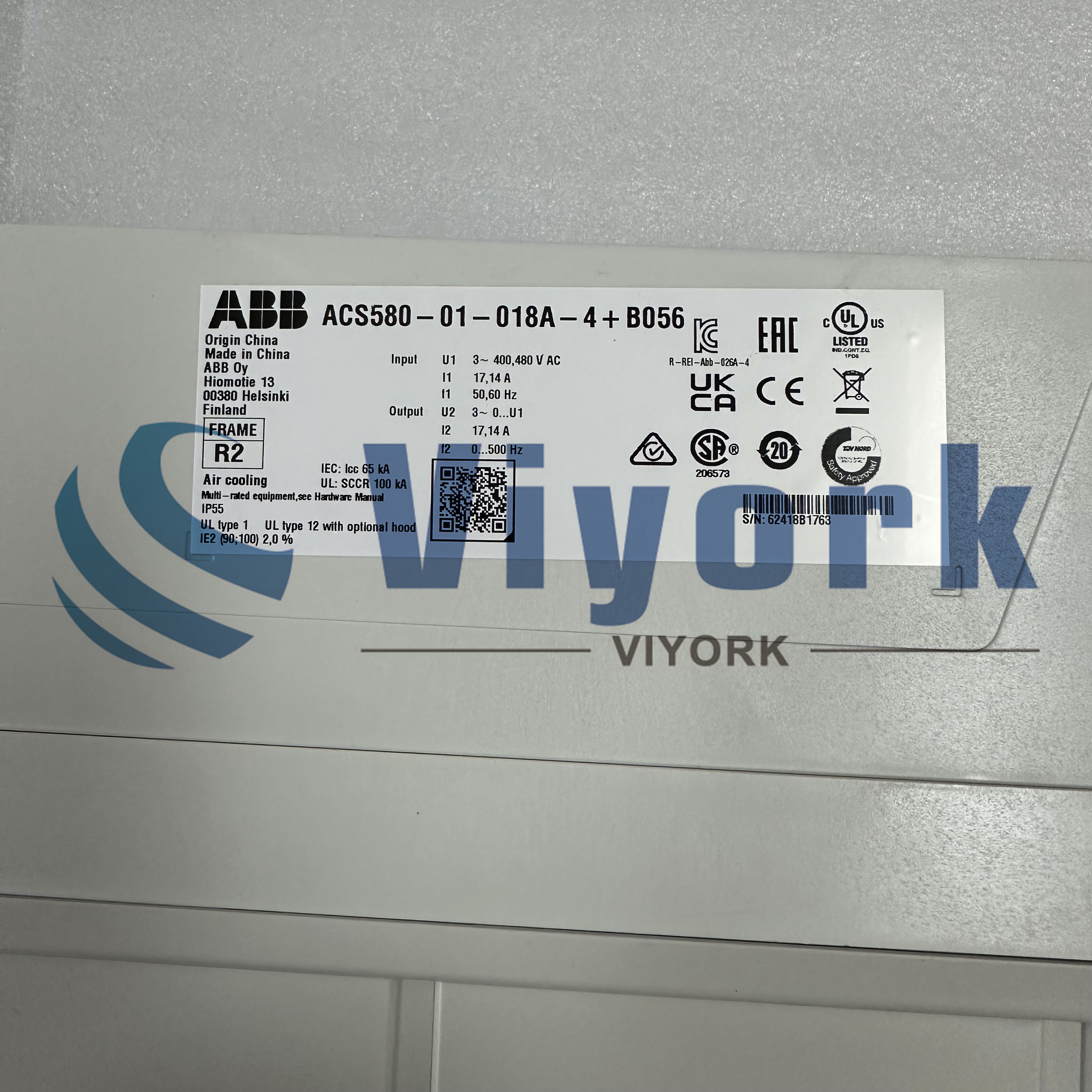 ABB ACS580-01-018A-4+B056 INVERTER NEW