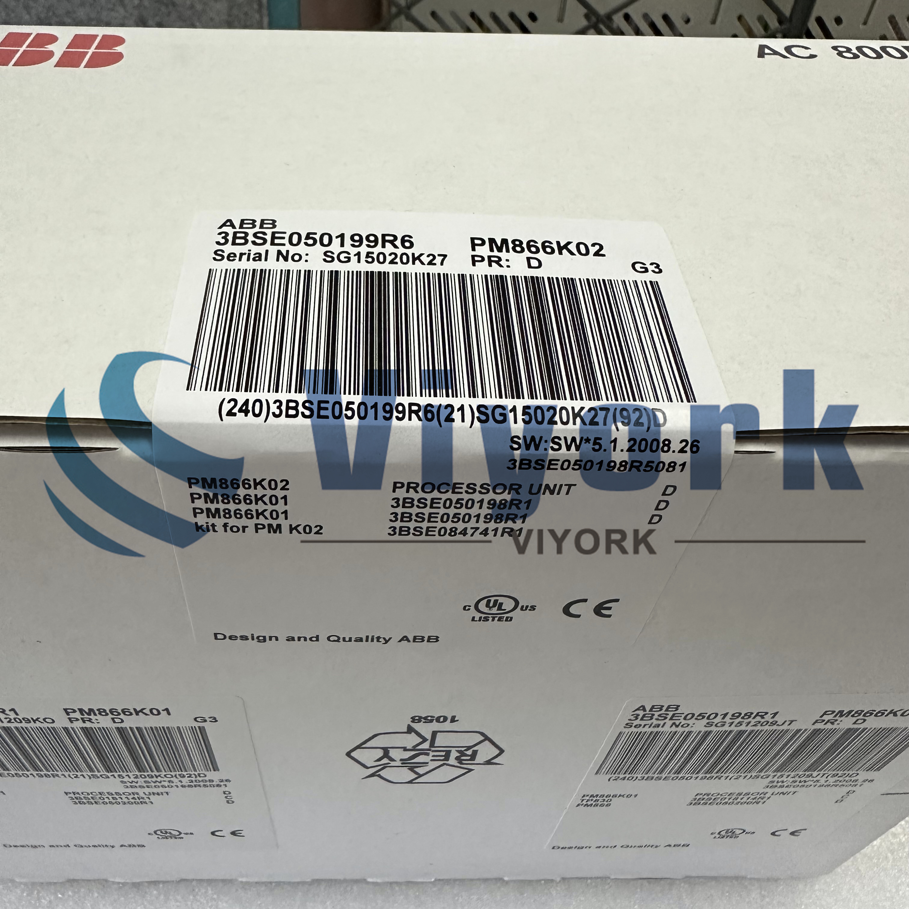 ABB PM866K02 3BSE050199R6 MODULE NEW