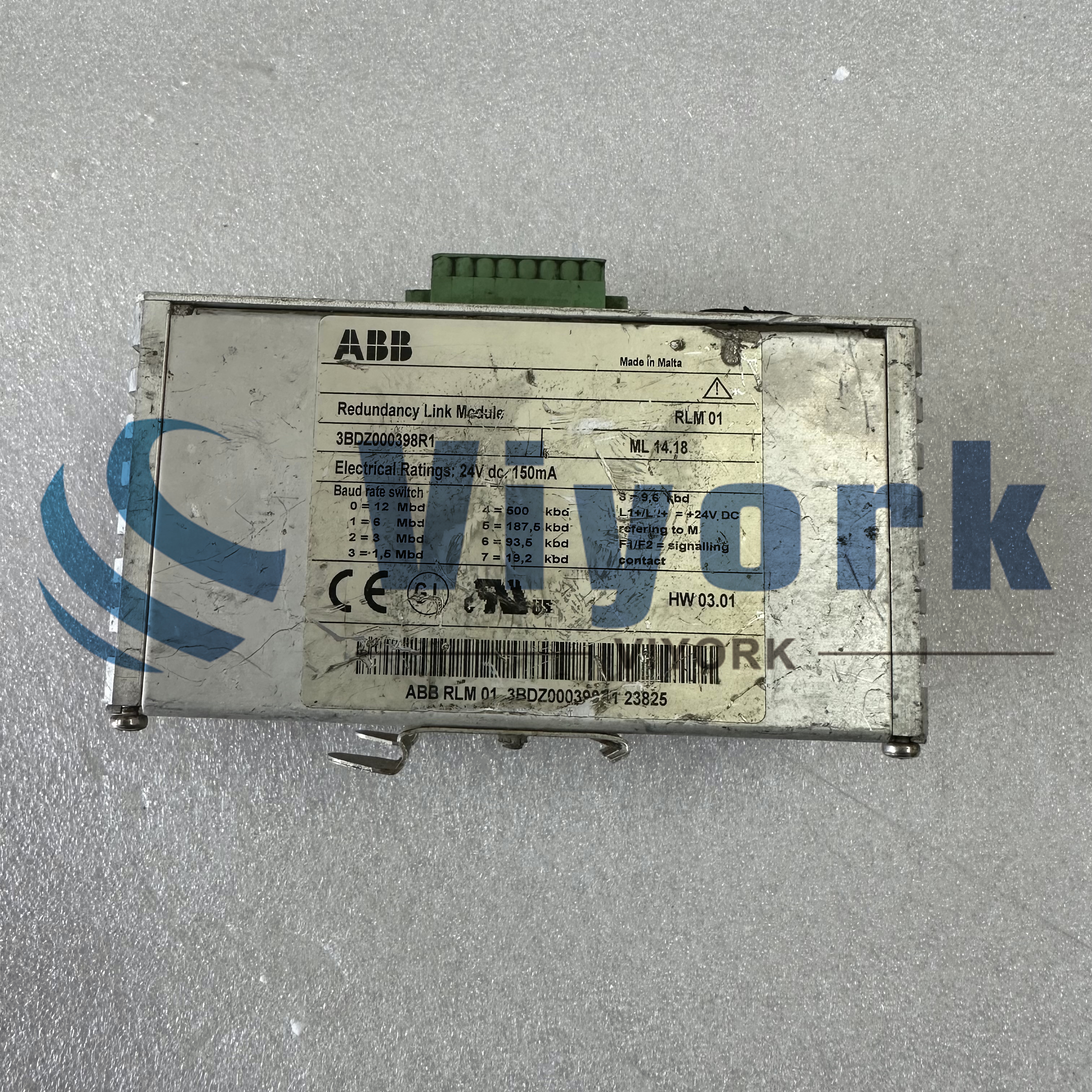 ABB RLM01 PROFIBUS REDUNDANCY LINK MODULE 3BDZ000398R1