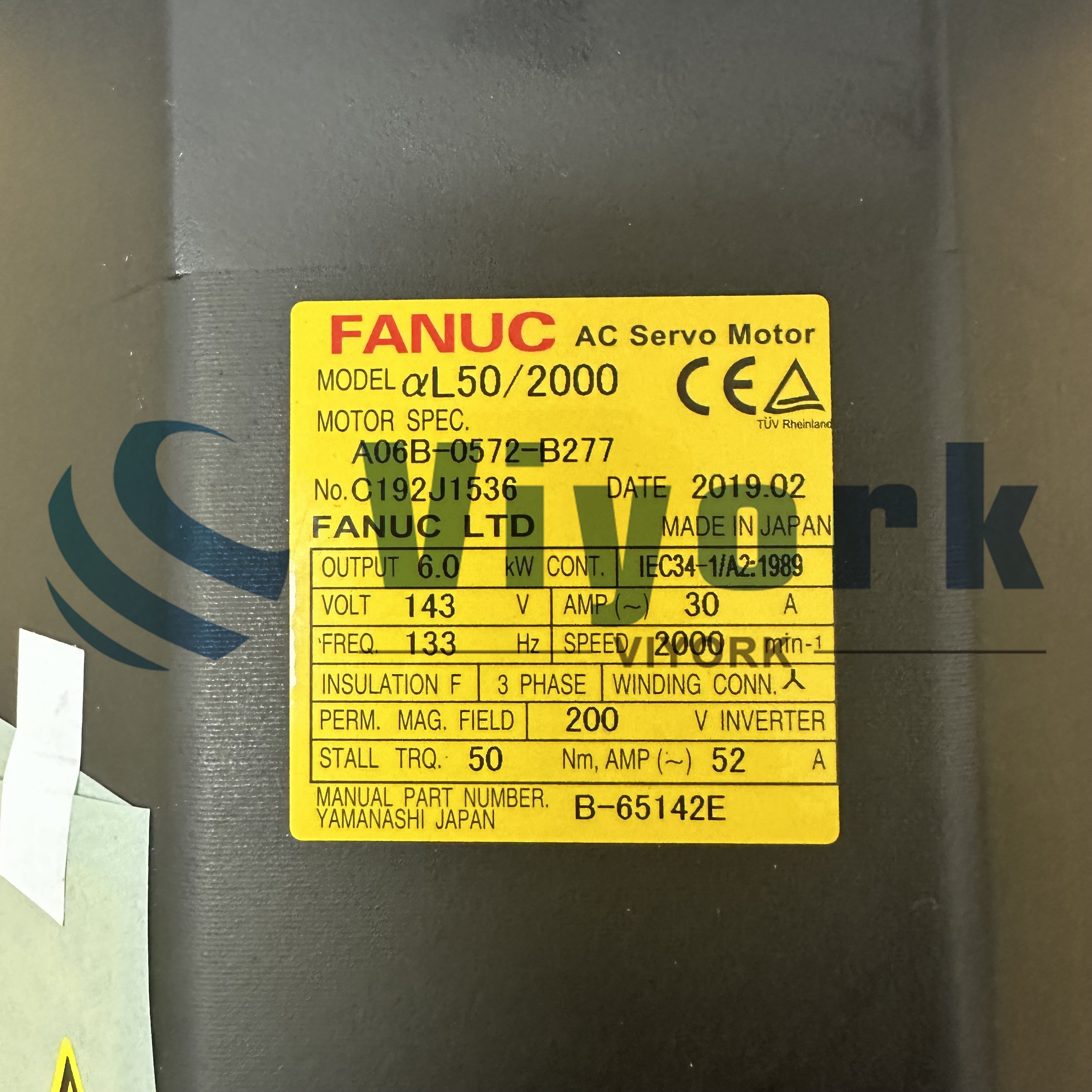 Fanuc A06B-0572-B277 SERVO MOTOR NEW