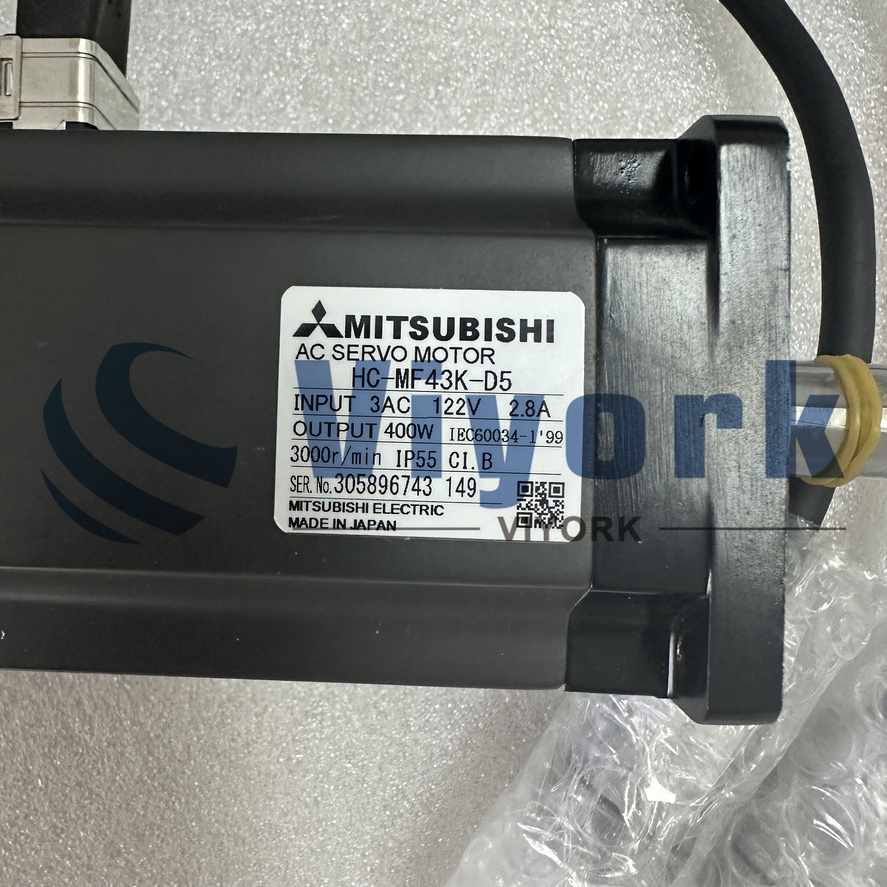 Mitsubishi HC-MF43K-D5 AC SERVO MOTOR NEW