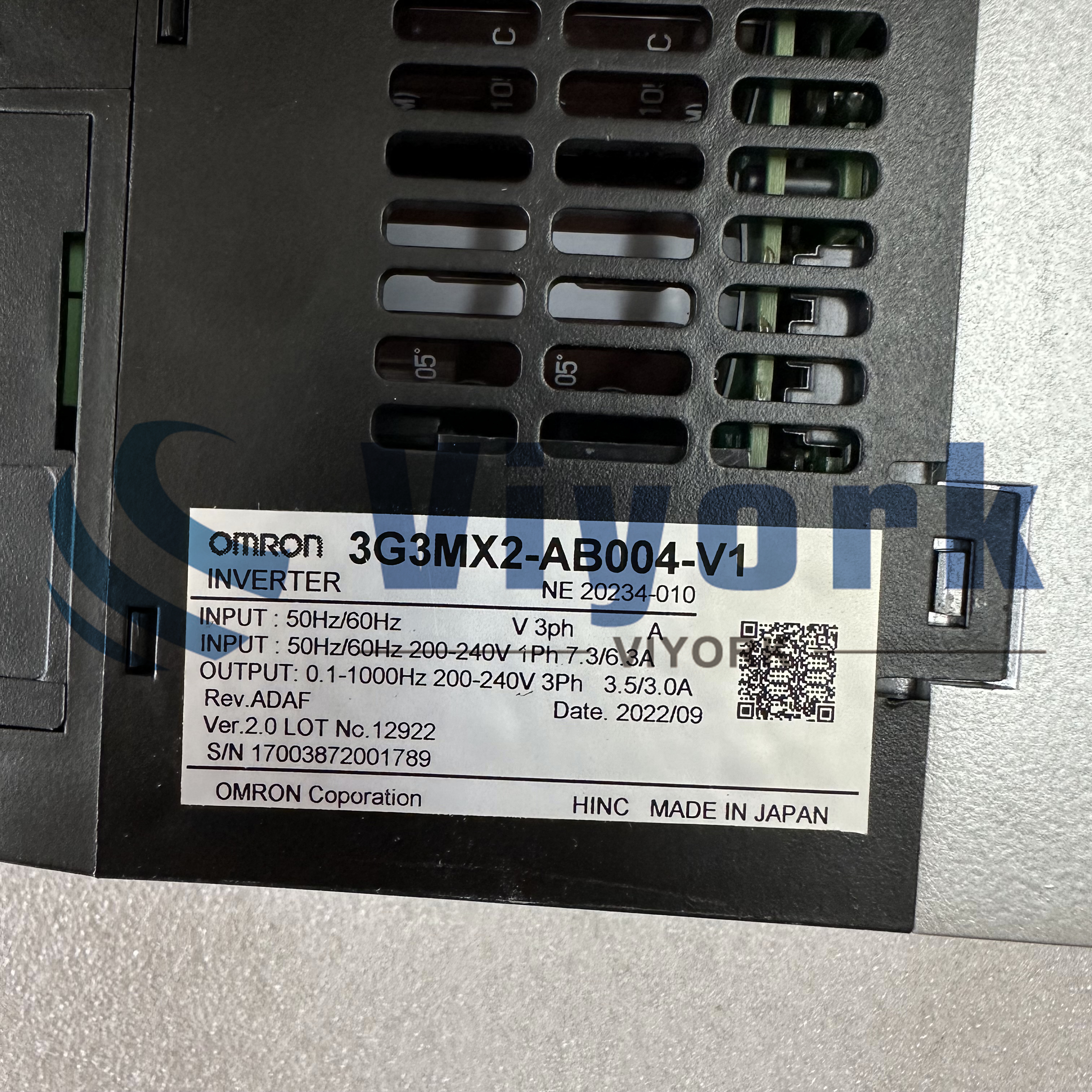 Omron 3G3MX2-AB004-V1 INVERTER NEW